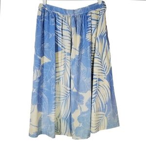 2209 * Tomboy LeSport Vintage Floral Tropical Skirt Blue White Size Unknown